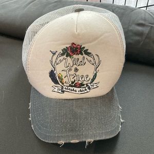 Wild and free trucker hat